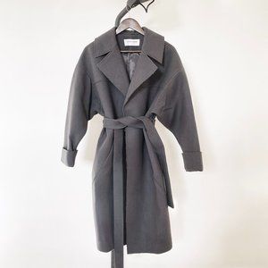 Coat Oversized 100% Wool Graphite Color
